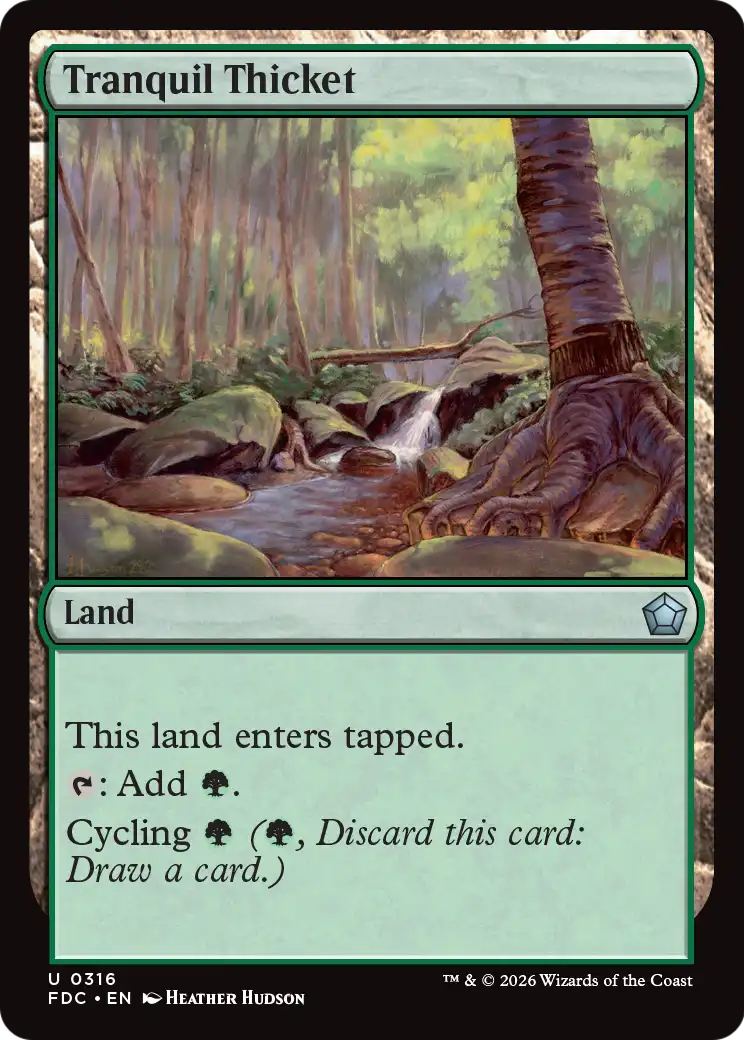 Tranquil Thicket [Foundations Commander] | Exor Games Dartmouth