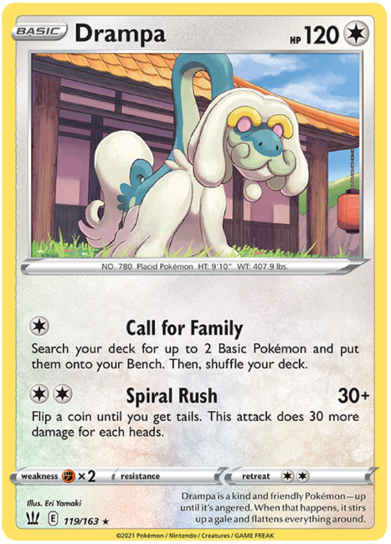 Drampa (119/163) [Sword & Shield: Battle Styles] | Exor Games Dartmouth