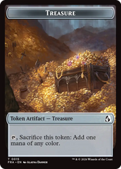 Dragon // Treasure Double-Sided Token [Reality Fracture Tokens] | Exor Games Dartmouth