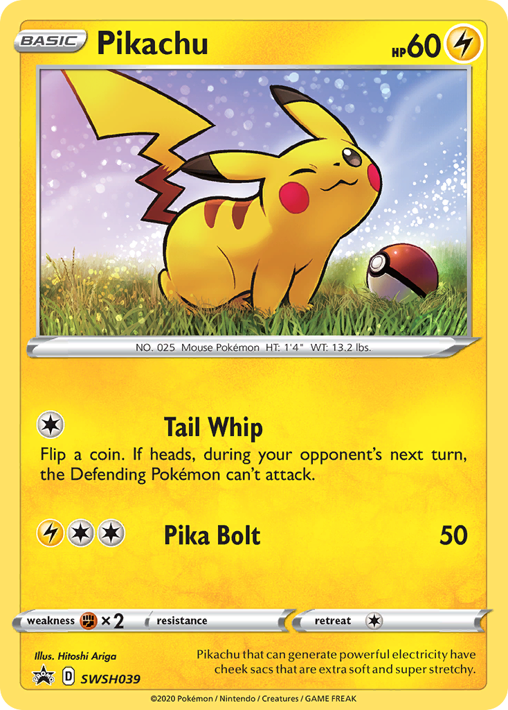 Pikachu (SWSH039) [Sword & Shield: Black Star Promos] | Exor Games Dartmouth