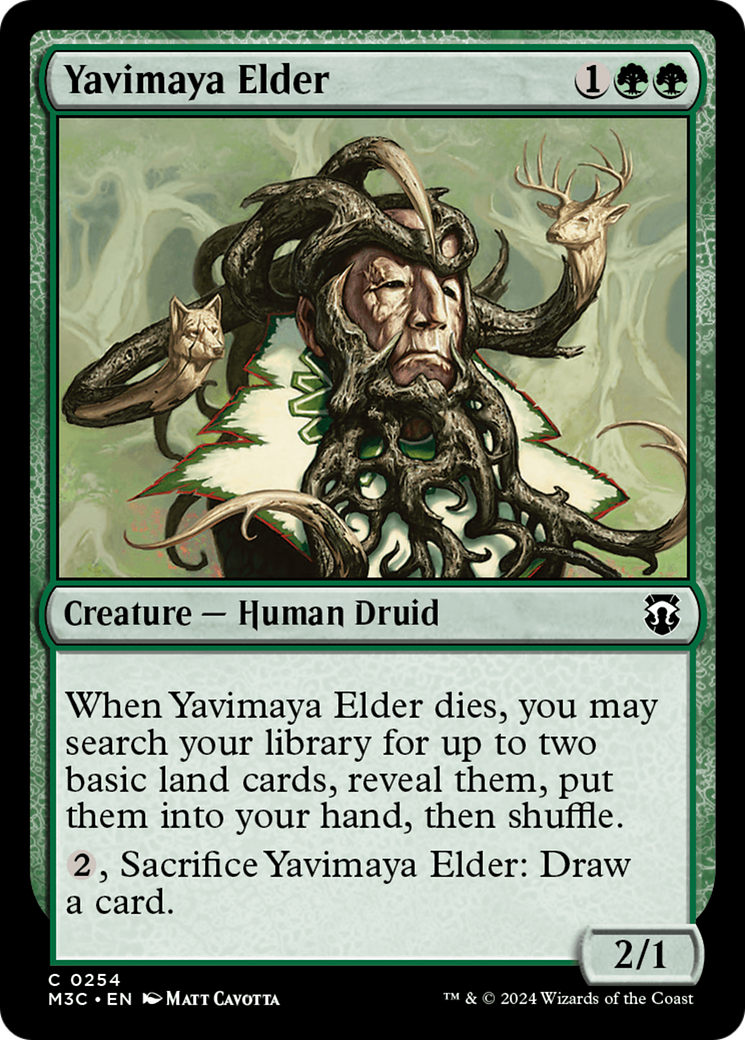 Yavimaya Elder (Ripple Foil) [Modern Horizons 3 Commander] | Exor Games Dartmouth