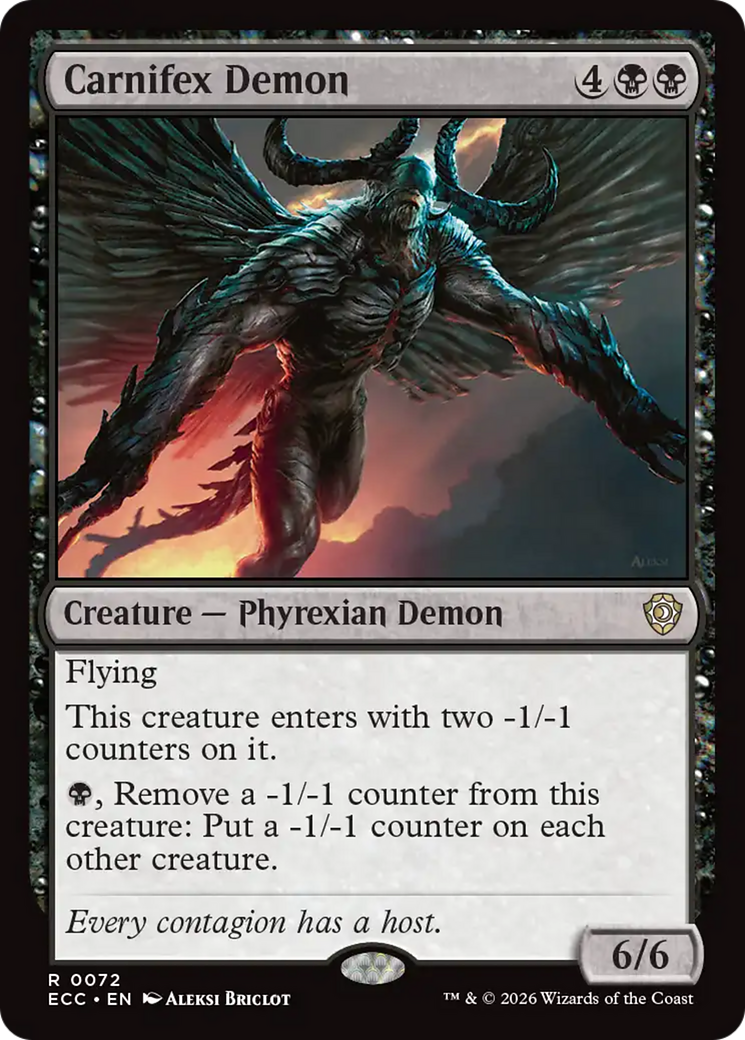 Carnifex Demon [Lorwyn Eclipsed Commander] | Exor Games Dartmouth