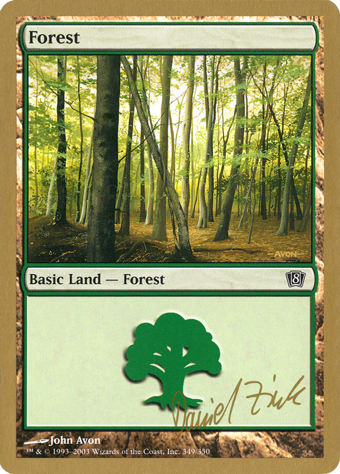 Forest (dz349) (Daniel Zink) [World Championship Decks 2003] | Exor Games Dartmouth