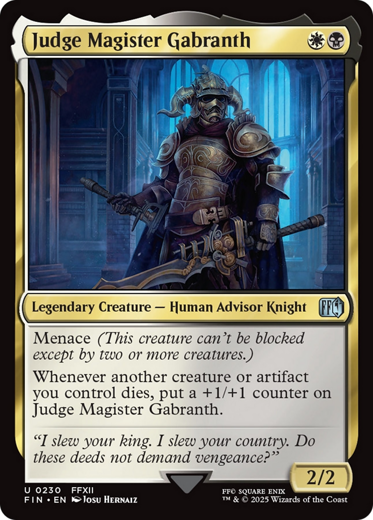 Judge Magister Gabranth [FINAL FANTASY] | Exor Games Dartmouth