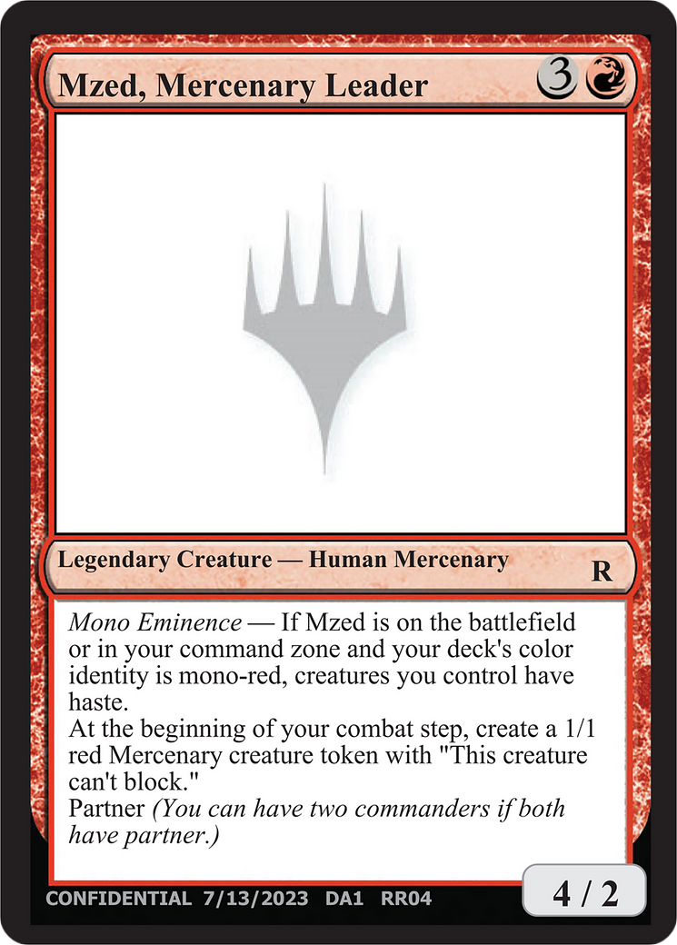 Mzed, Mercenary Leader [Unknown Event] | Exor Games Dartmouth