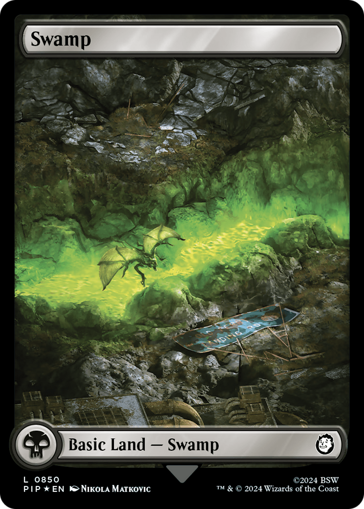 Swamp (0850) (Surge Foil) [Fallout] | Exor Games Dartmouth