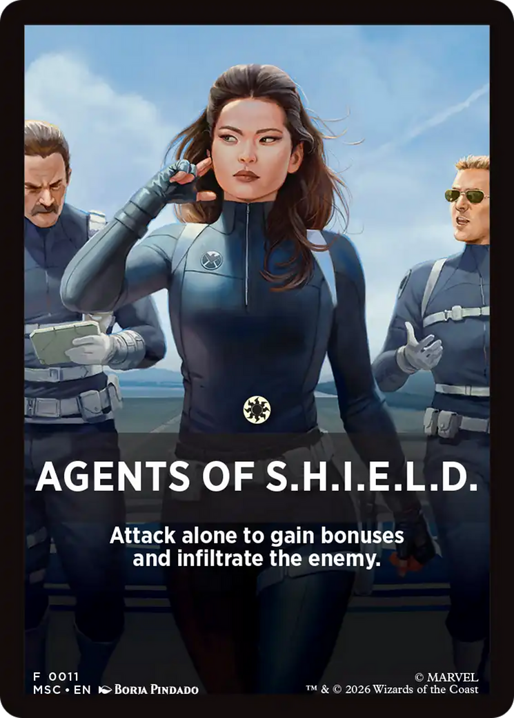 Agents of S.H.I.E.L.D. Theme Card [Marvel Super Heroes Commander] | Exor Games Dartmouth