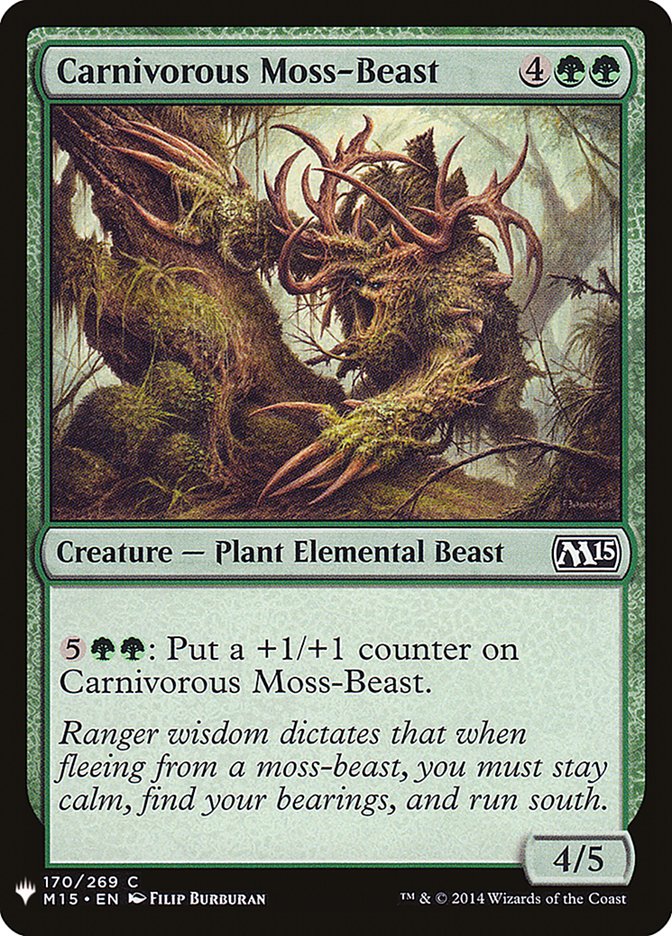 Carnivorous Moss-Beast [Mystery Booster] | Exor Games Dartmouth