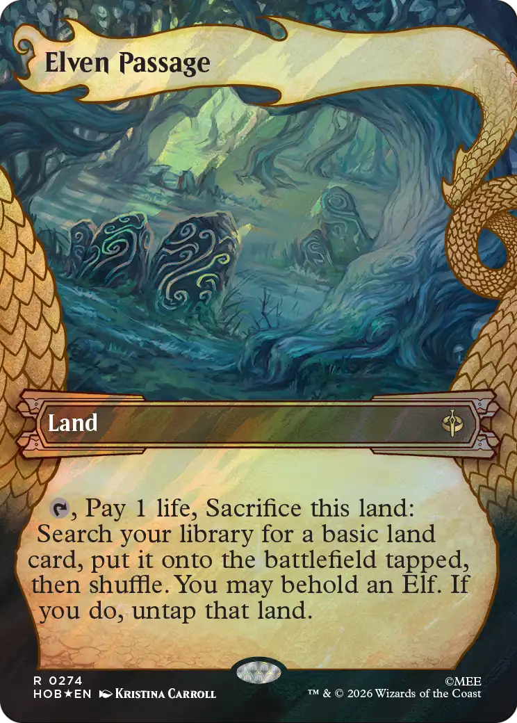 Elven Passage (Showcase) (Surge Foil) [The Hobbit] | Exor Games Dartmouth