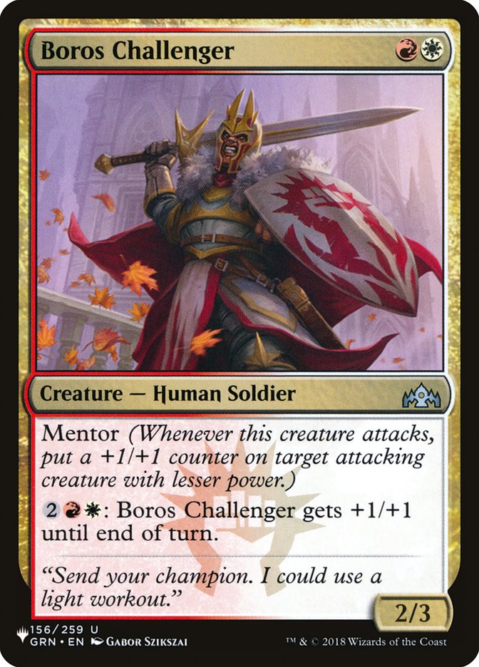 Boros Challenger [The List] | Exor Games Dartmouth