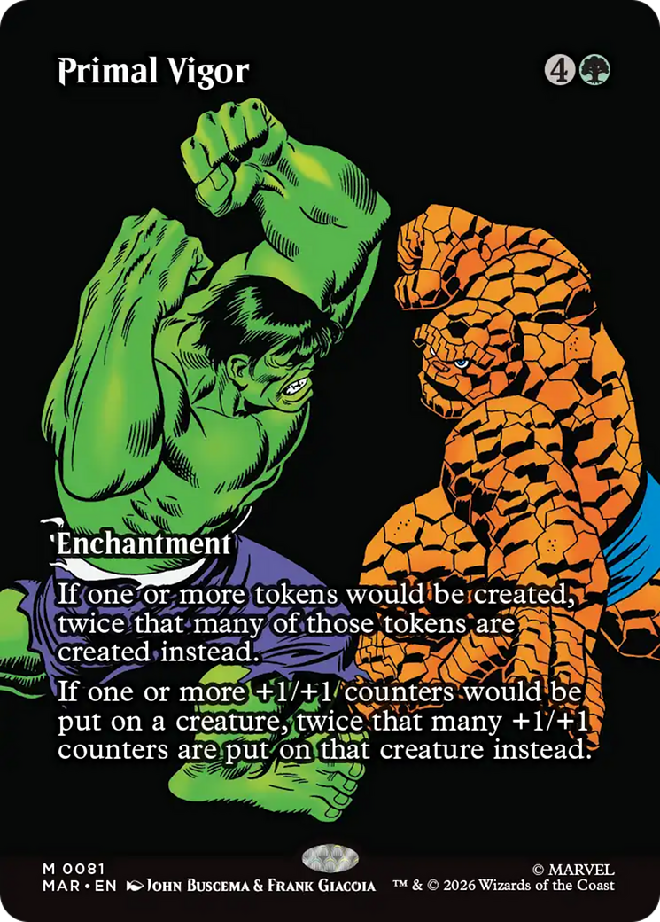 Primal Vigor (Borderless) [Marvel Universe: Eternal-Legal] | Exor Games Dartmouth