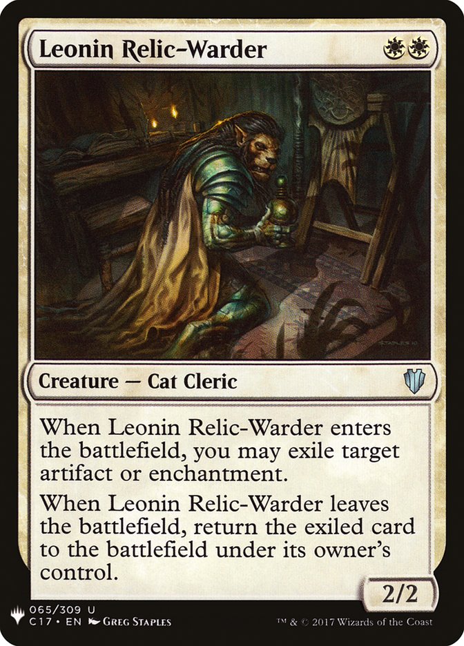 Leonin Relic-Warder [Mystery Booster] | Exor Games Dartmouth