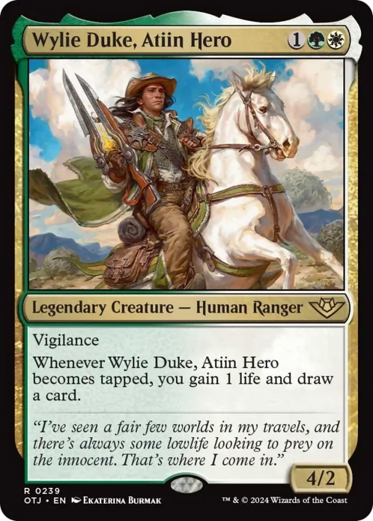 Wylie Duke, Atiin Hero [Outlaws of Thunder Junction] | Exor Games Dartmouth