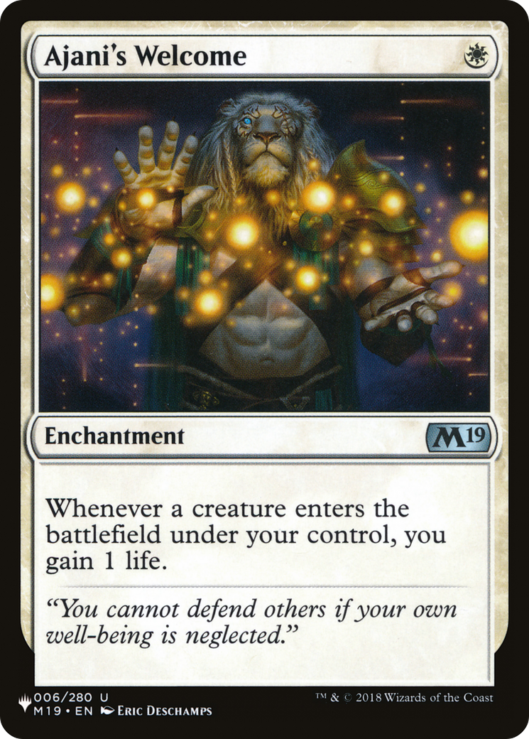 Ajani's Welcome [The List Reprints] | Exor Games Dartmouth