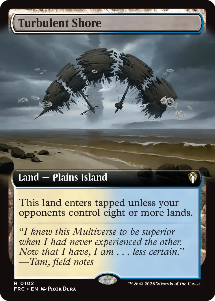 Turbulent Shore (Extended Art) [Reality Fracture Commander] | Exor Games Dartmouth
