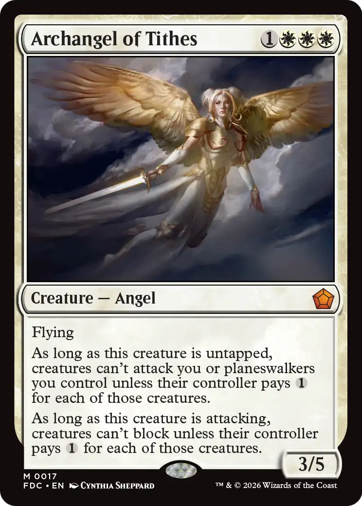 Archangel of Tithes [Foundations Commander] | Exor Games Dartmouth