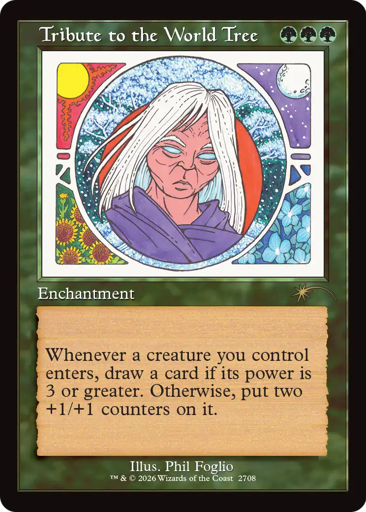 Tribute to the World Tree (Retro Frame) [Secret Lair Drop Series] | Exor Games Dartmouth