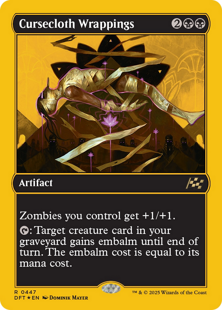Cursecloth Wrappings (First-Place Foil) [Aetherdrift] | Exor Games Dartmouth