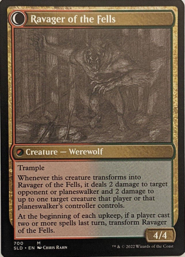 Huntmaster of the Fells // Ravager of the Fells (Sketch) [Secret Lair Drop Promos] | Exor Games Dartmouth
