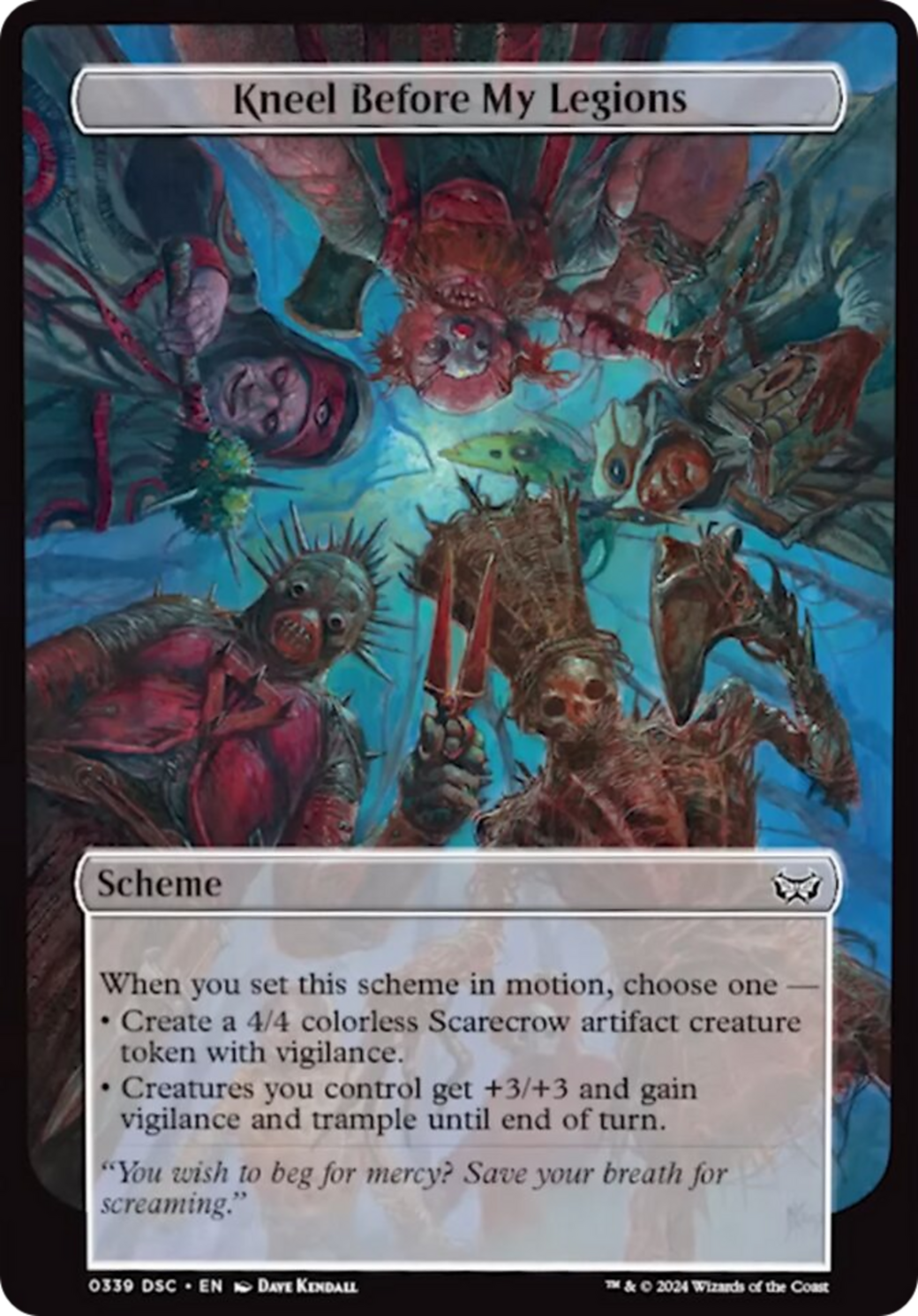 Kneel Before My Legions (Full Art) [Duskmourn: Archenemy] | Exor Games Dartmouth