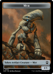 Construct // Myr Double-Sided Token [Modern Horizons 3 Commander Tokens] | Exor Games Dartmouth