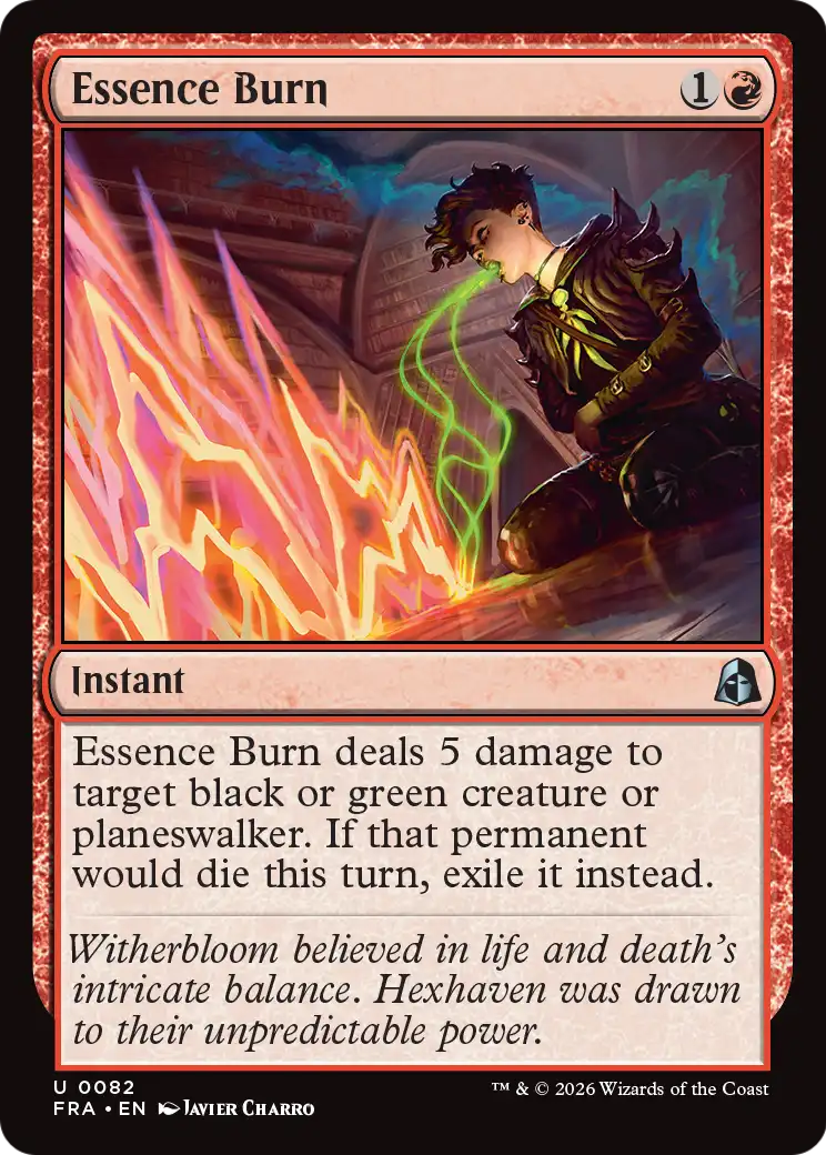 Essence Burn [Reality Fracture] | Exor Games Dartmouth