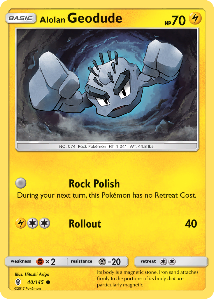 Alolan Geodude (40/145) [Sun & Moon: Guardians Rising] | Exor Games Dartmouth