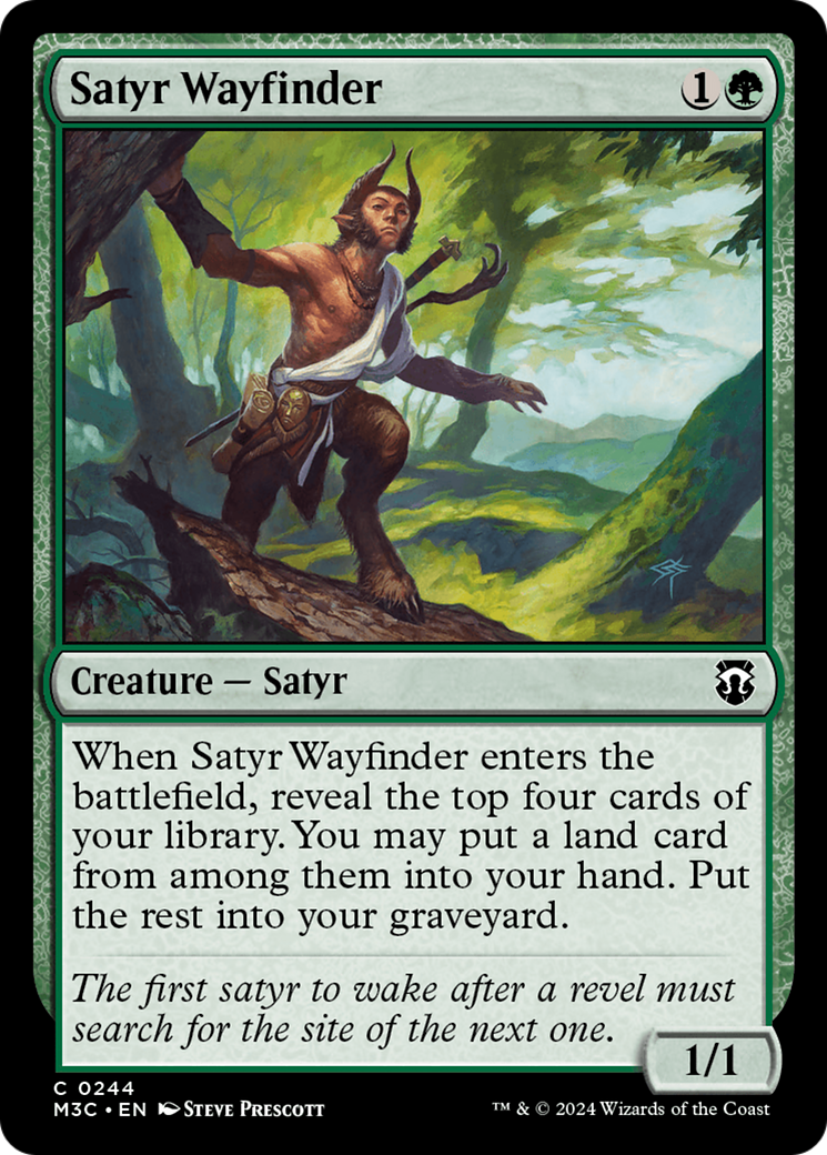 Satyr Wayfinder (Ripple Foil) [Modern Horizons 3 Commander] | Exor Games Dartmouth