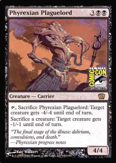 Phyrexian Plaguelord (San Diego Comic Con Oversized) [Oversize Cards] | Exor Games Dartmouth