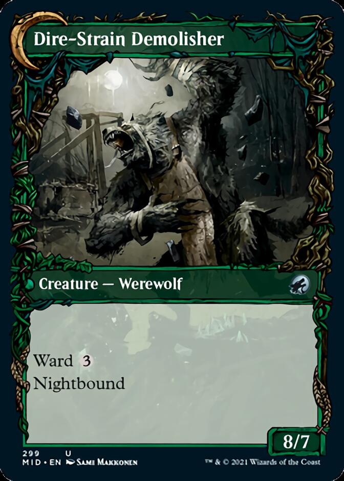 Burly Breaker // Dire-Strain Demolisher (Showcase Equinox) [Innistrad: Midnight Hunt] | Exor Games Dartmouth