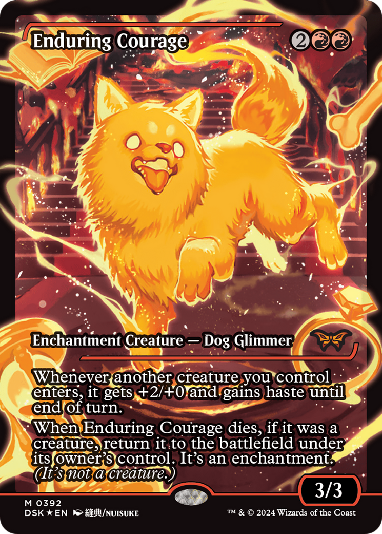 Enduring Courage (Japan Showcase) [Duskmourn: House of Horror] | Exor Games Dartmouth