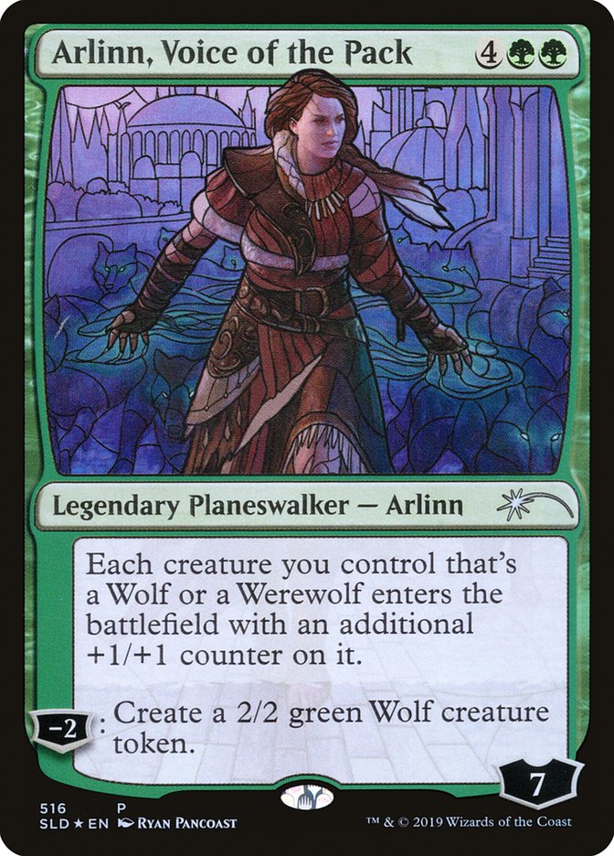 Arlinn, Voice of the Pack (Stained Glass) [Secret Lair Drop Promos] | Exor Games Dartmouth