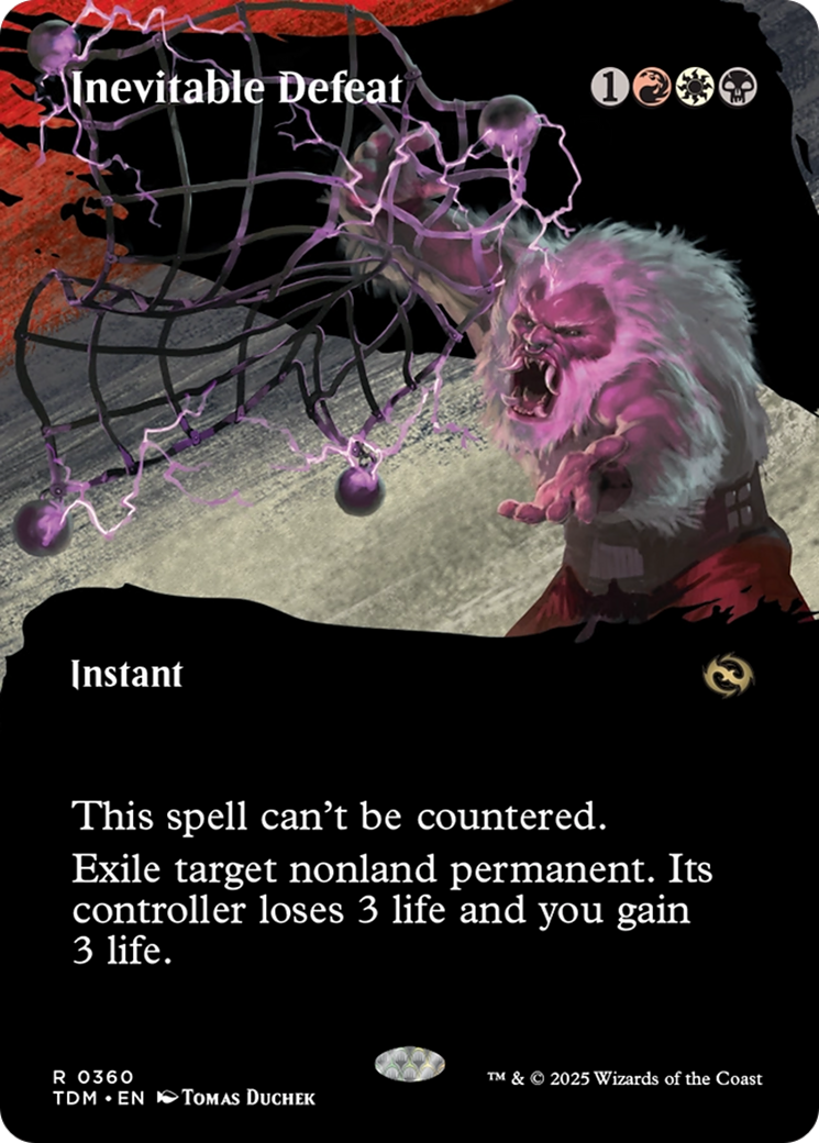 Inevitable Defeat (Borderless) [Tarkir: Dragonstorm] | Exor Games Dartmouth