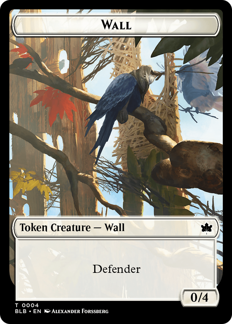 Wall Token [Bloomburrow Tokens] | Exor Games Dartmouth