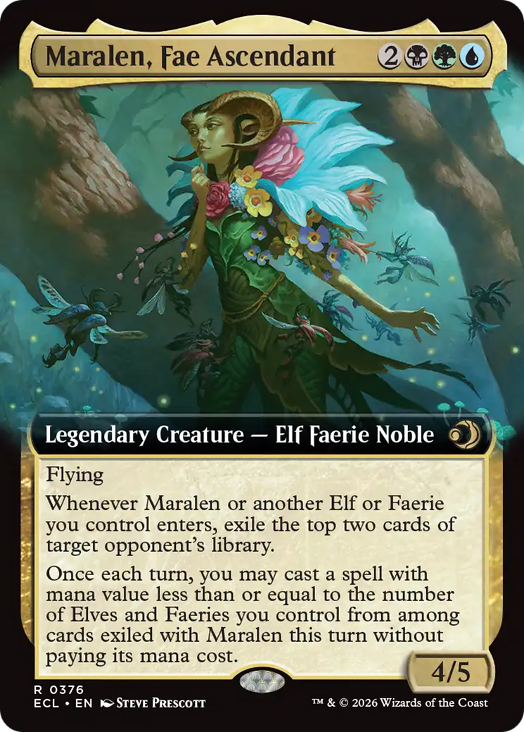 Maralen, Fae Ascendant (Extended Art) [Lorwyn Eclipsed] | Exor Games Dartmouth