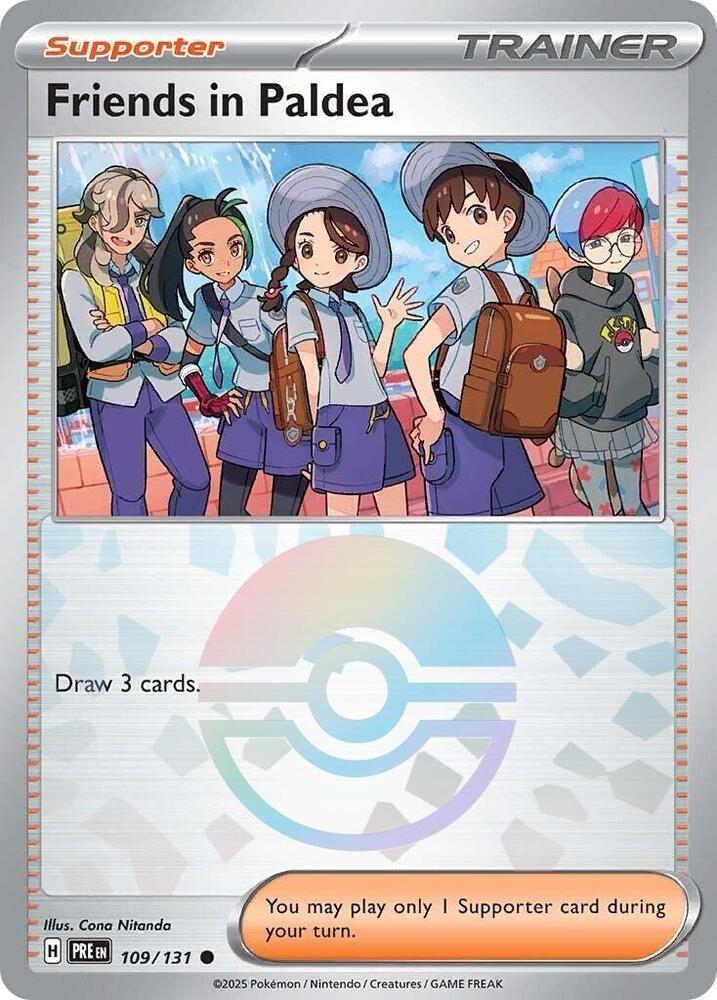 Friends in Paldea (109/131) (Poke Ball Pattern) [Scarlet & Violet: Prismatic Evolutions] | Exor Games Dartmouth