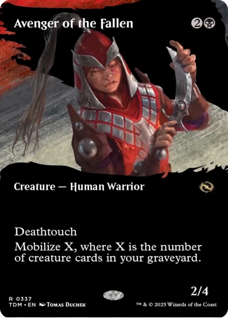 Avenger of the Fallen (Borderless) [Tarkir: Dragonstorm] | Exor Games Dartmouth
