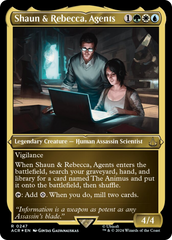 Shaun & Rebecca, Agents (Foil Etched) [Assassin's Creed] | Exor Games Dartmouth