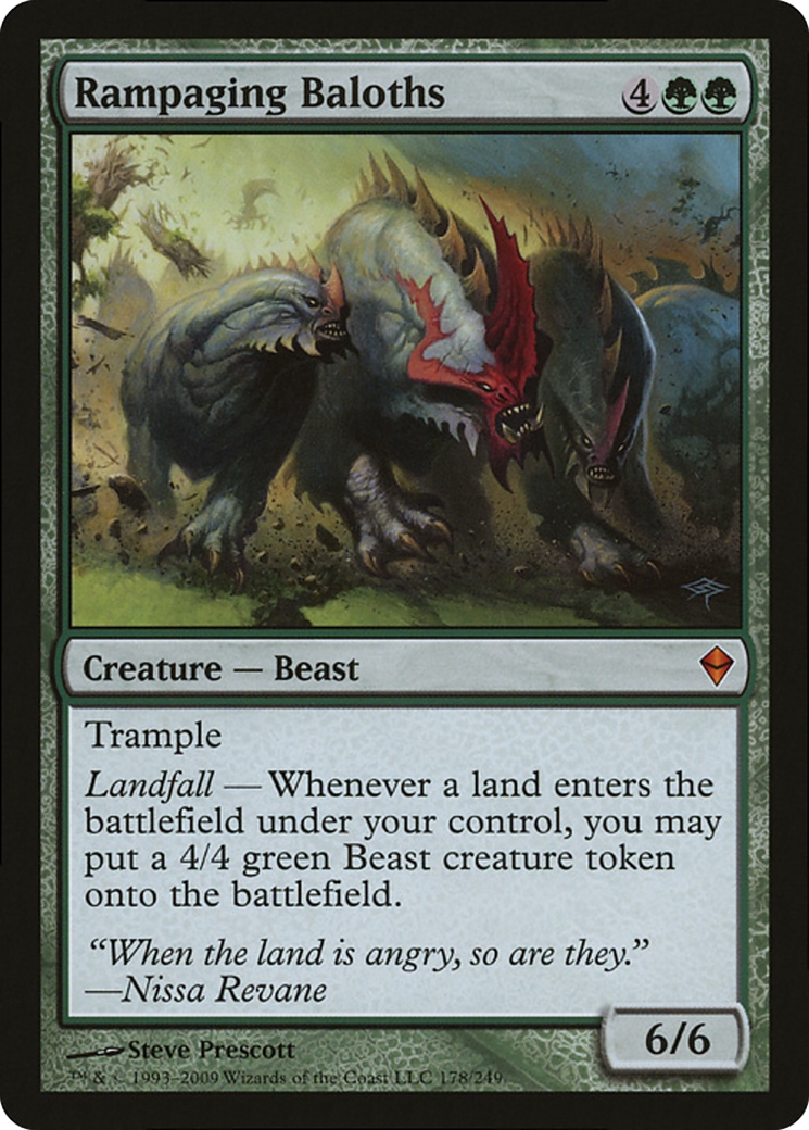 Rampaging Baloths (Zendikar) (Oversized) [Oversize Cards] | Exor Games Dartmouth