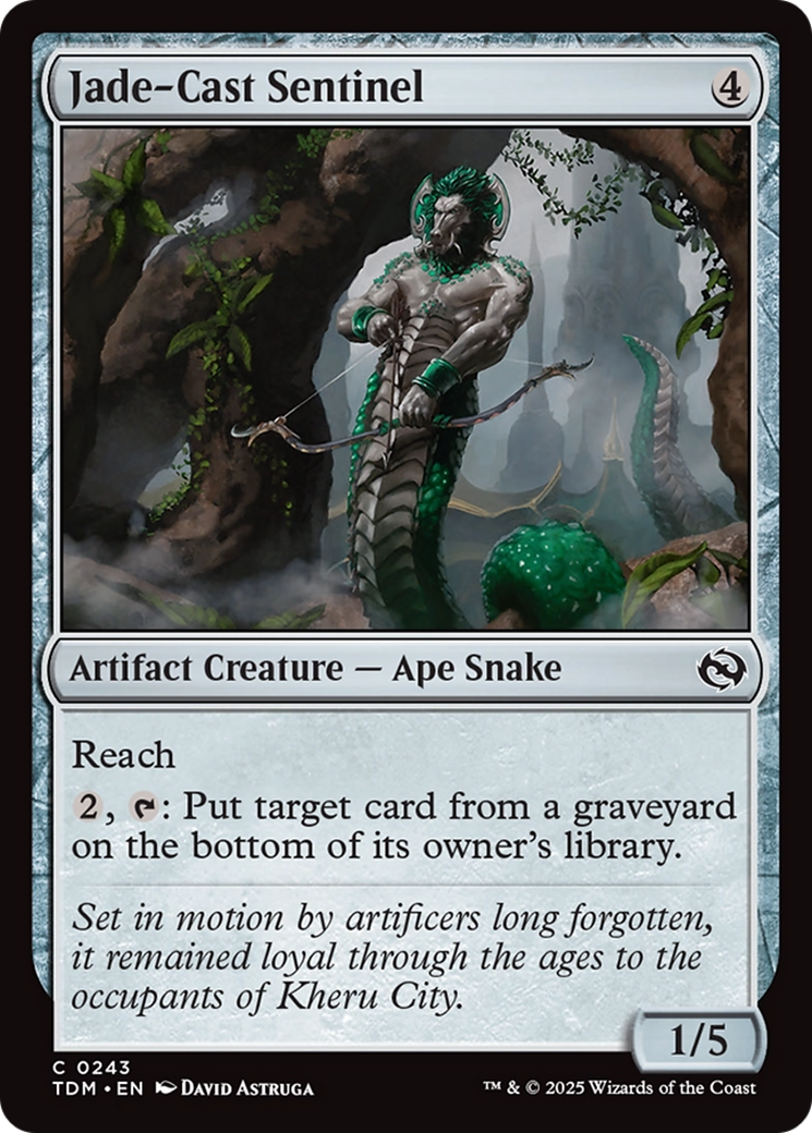 Jade-Cast Sentinel [Tarkir: Dragonstorm] | Exor Games Dartmouth