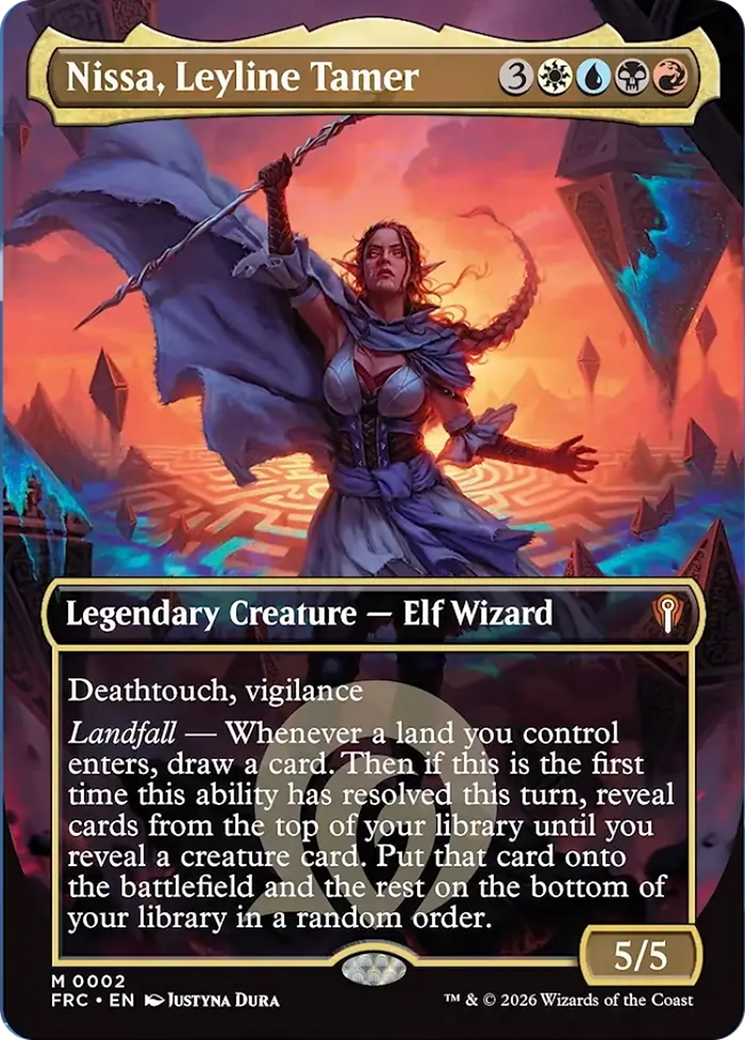 Nissa, Leyline Tamer (Borderless) [Reality Fracture Commander] | Exor Games Dartmouth