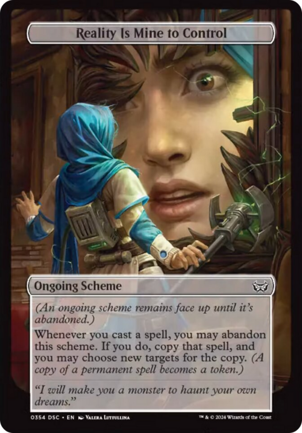 Reality Is Mine to Control (Full Art) [Duskmourn: Archenemy] | Exor Games Dartmouth