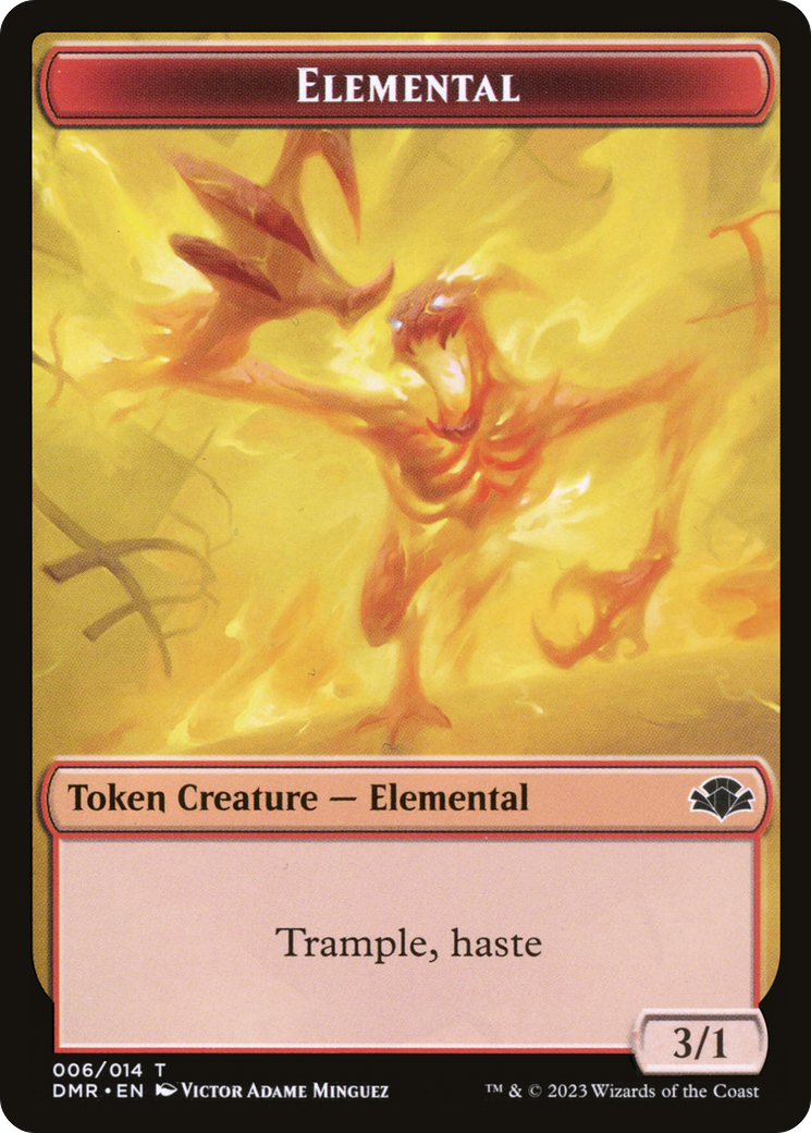 Elemental Token [Dominaria Remastered Tokens] | Exor Games Dartmouth