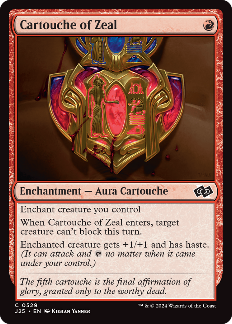 Cartouche of Zeal [Foundations Jumpstart] | Exor Games Dartmouth