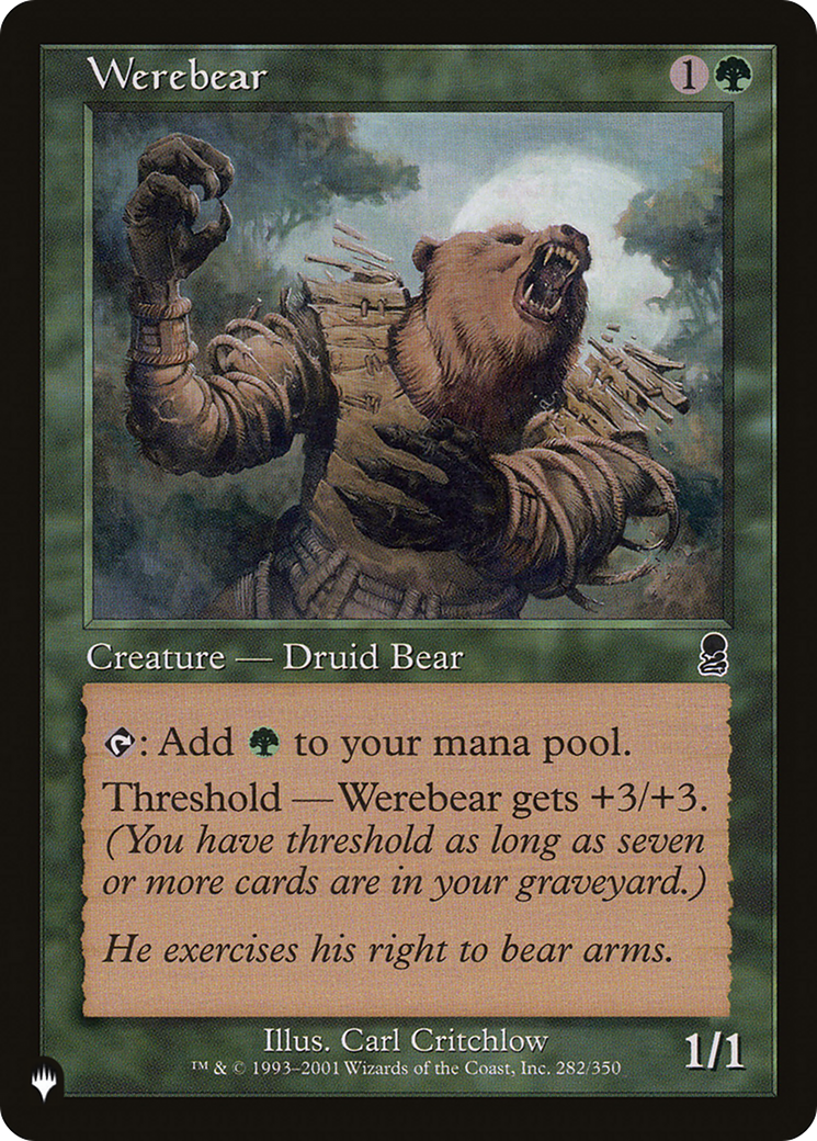 Werebear [The List Reprints] | Exor Games Dartmouth