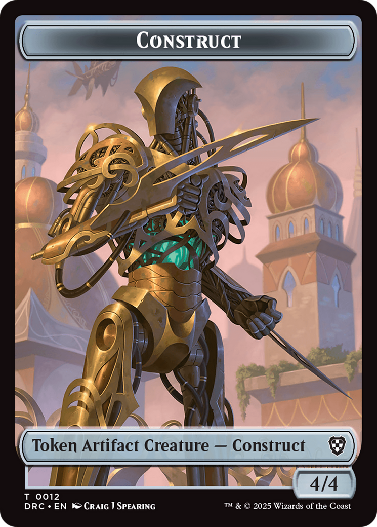 Construct // Golem (0013) Double-Sided Token [Aetherdrift Tokens] | Exor Games Dartmouth