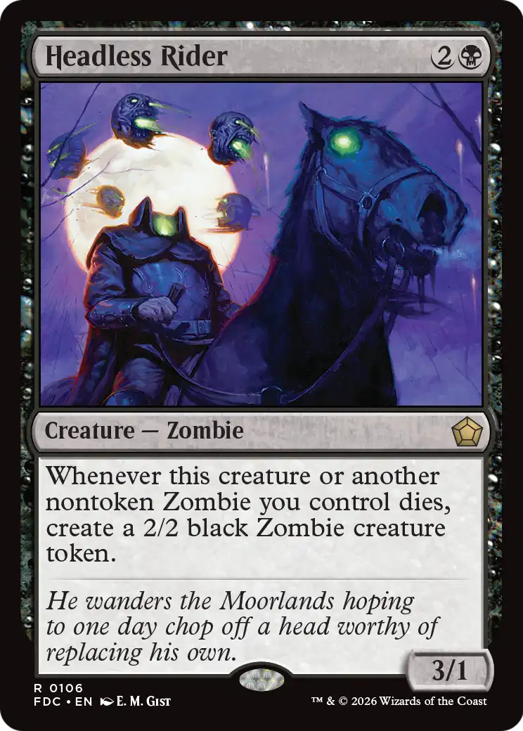 Headless Rider [Foundations Commander] | Exor Games Dartmouth
