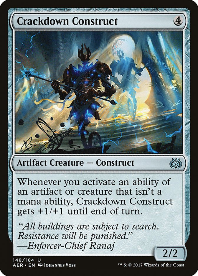 Crackdown Construct [Aether Revolt] | Exor Games Dartmouth
