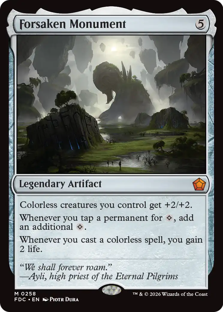Forsaken Monument [Foundations Commander] | Exor Games Dartmouth