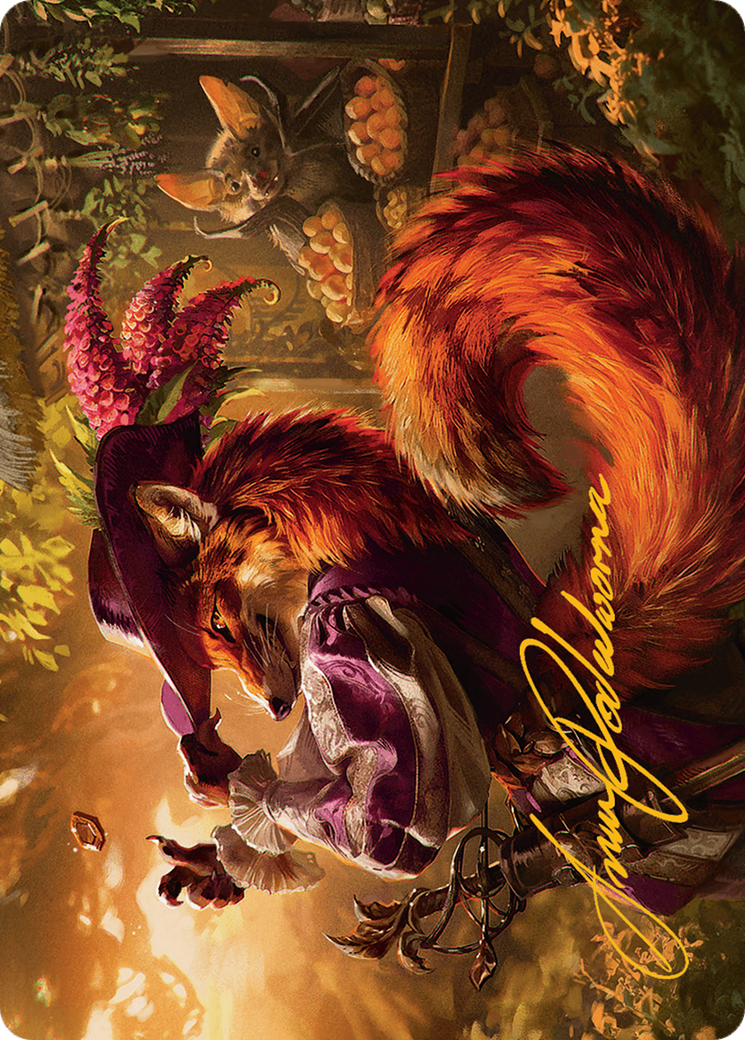 Mr. Foxglove Art Card (Gold-Stamped Signature) [Bloomburrow Art Series] | Exor Games Dartmouth